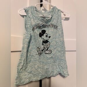 Disney Light Blue and Black Mickey Tank Top